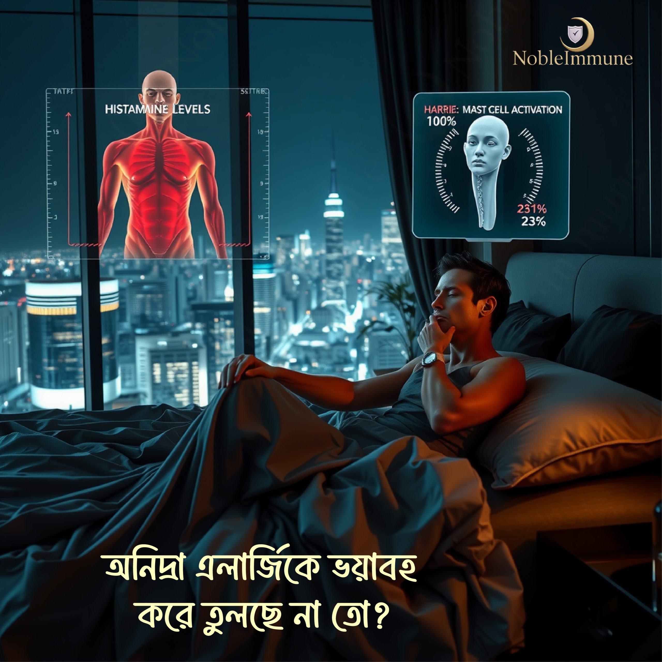 Insomnia, sleep difficulties, sleep, Noble immune